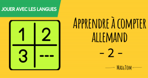 Apprendre à compter en allemand - 2