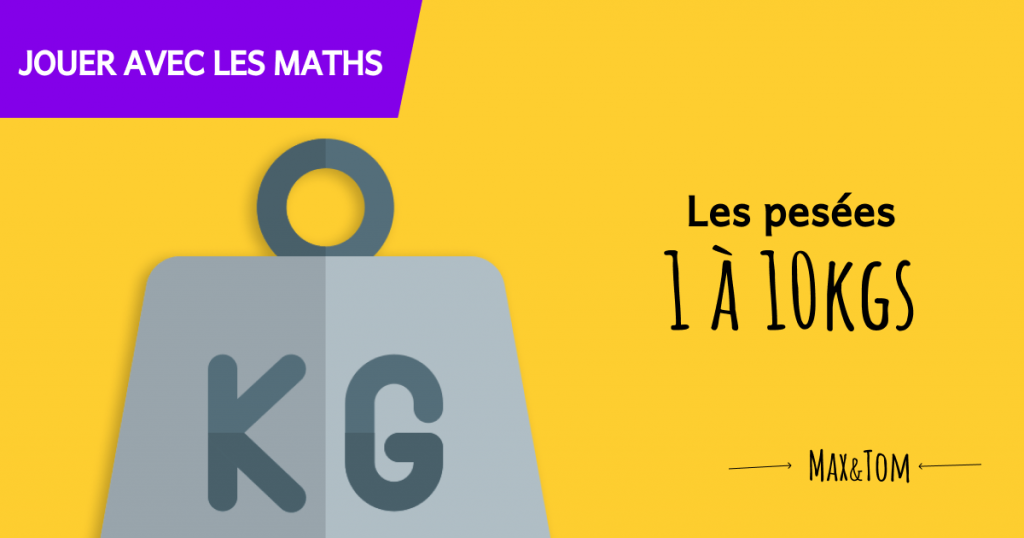 Exercices maths CP pour apprendre à utiliser une balance - Pesées de 1 à 10 kg