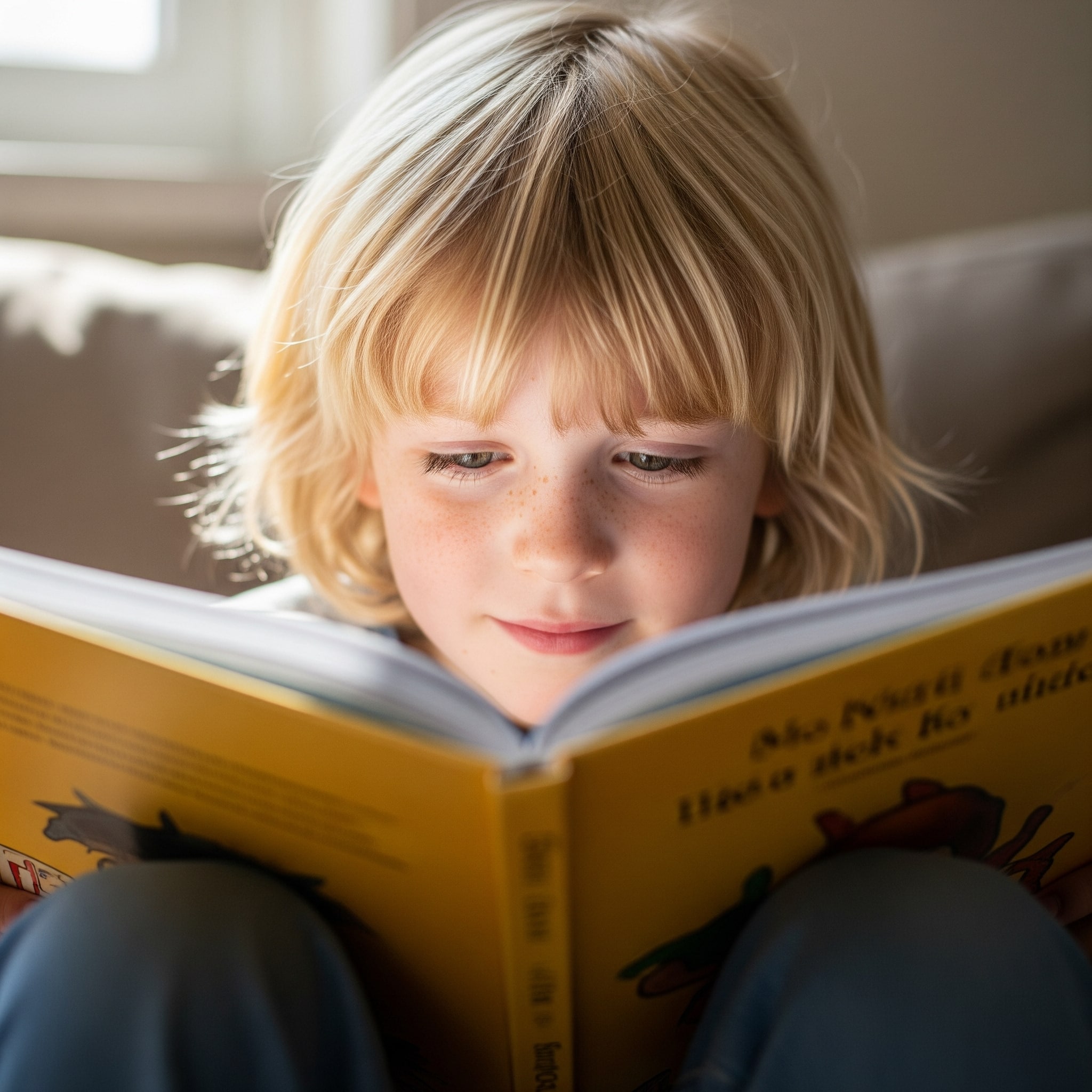 enfant lisant un livre