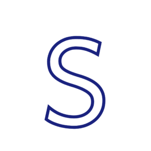 Lettre S majuscule script à imprimer et décorer