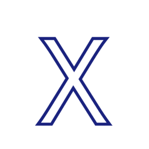 Lettre X majuscule script à imprimer et décorer